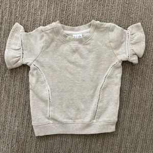 Janie and Jack short sleeved sweatshirt